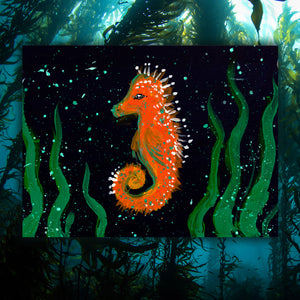Selkie Seahorse fine art print